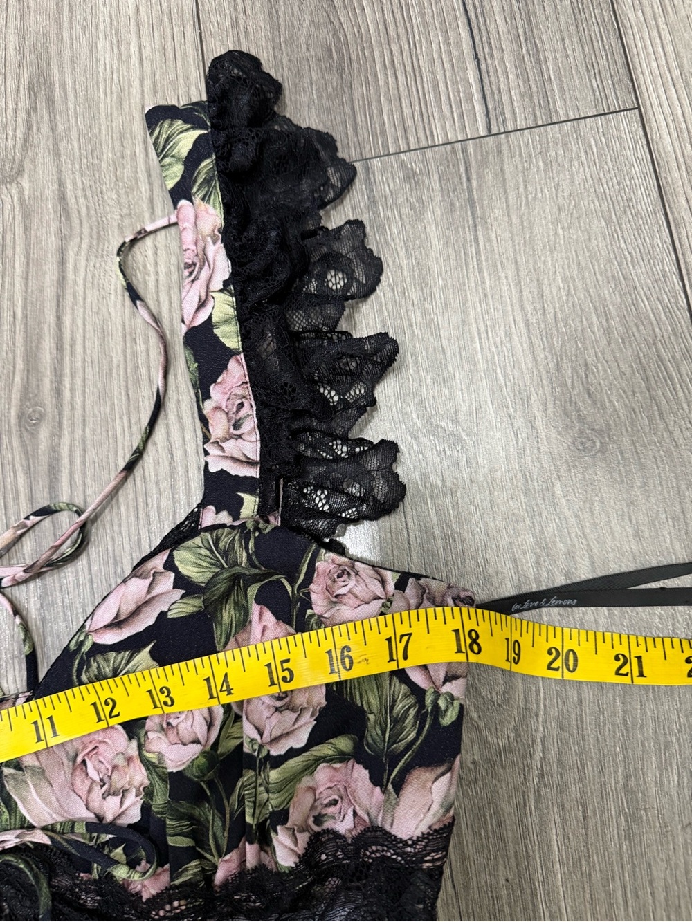 NWT For Love & Lemons Fallen Rose Print Maxi Dress SZ XL - Picture 5 of 9
